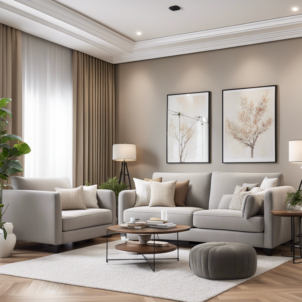 Beige fabric sofa β upholstery cleaning in Medford, OR